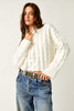 Free People Soul Searcher Moc Sweater In Ivory