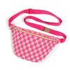 Pink Checked Belt Bag