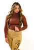 Mock Neck Long Sleeve in Rustic Rush