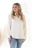 The Favorite Long Sleeve Silk Top in Ivory GM