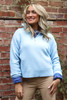 Cool To Be Casual Blue Half Zip Sweater GM