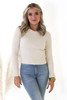 Cable Knit Sweater In Ivory