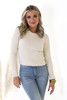 Cable Knit Sweater In Ivory