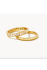 Kendra Scott Ella Gold Ring Set of 2 in White Crystal