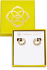 Kendra Scott Mikki Pave Huggie Earrings in Gold | Gift Box