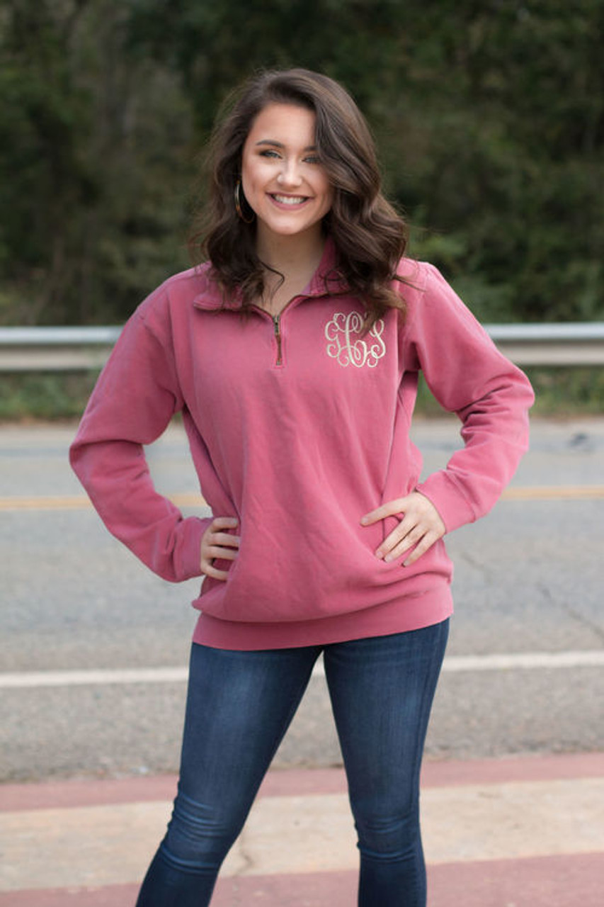 comfort colors quarter zip