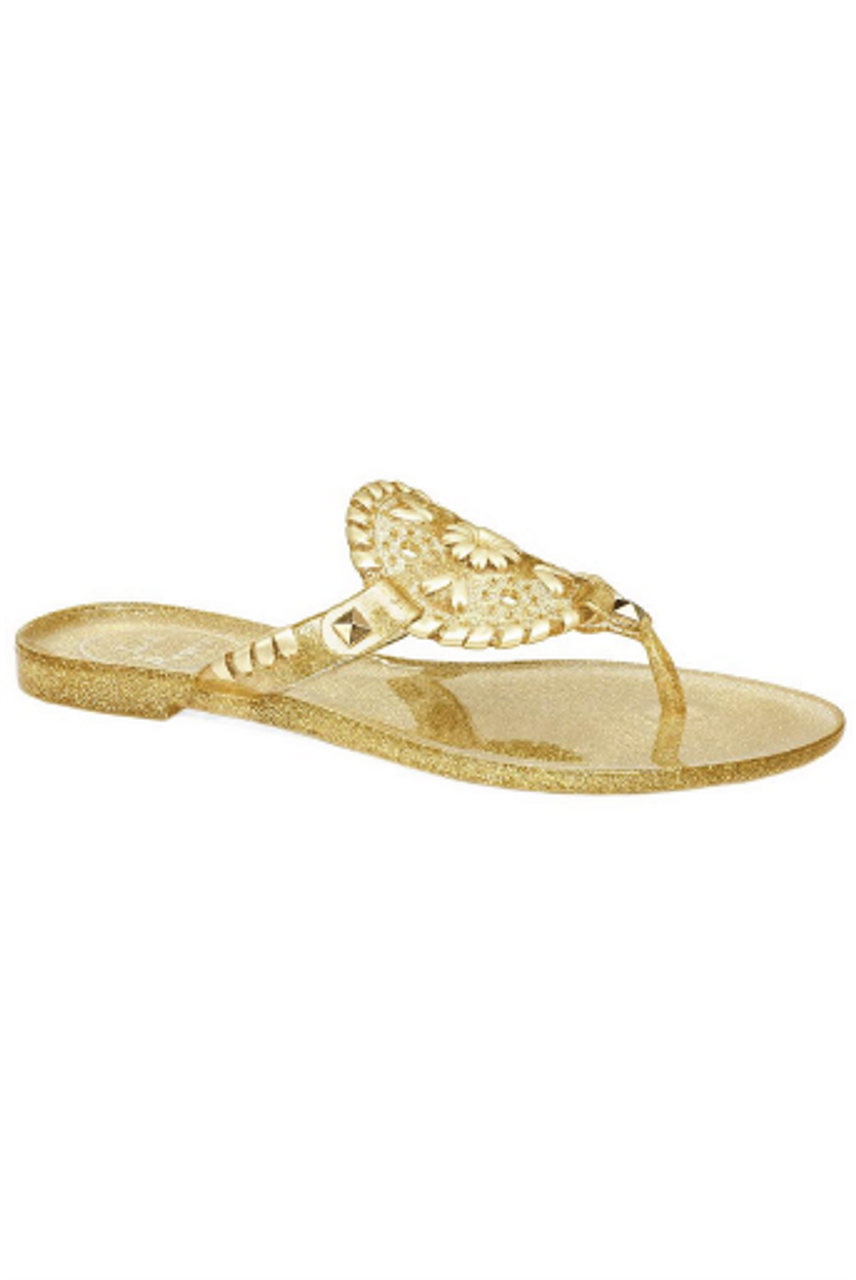 gold sparkle jack rogers