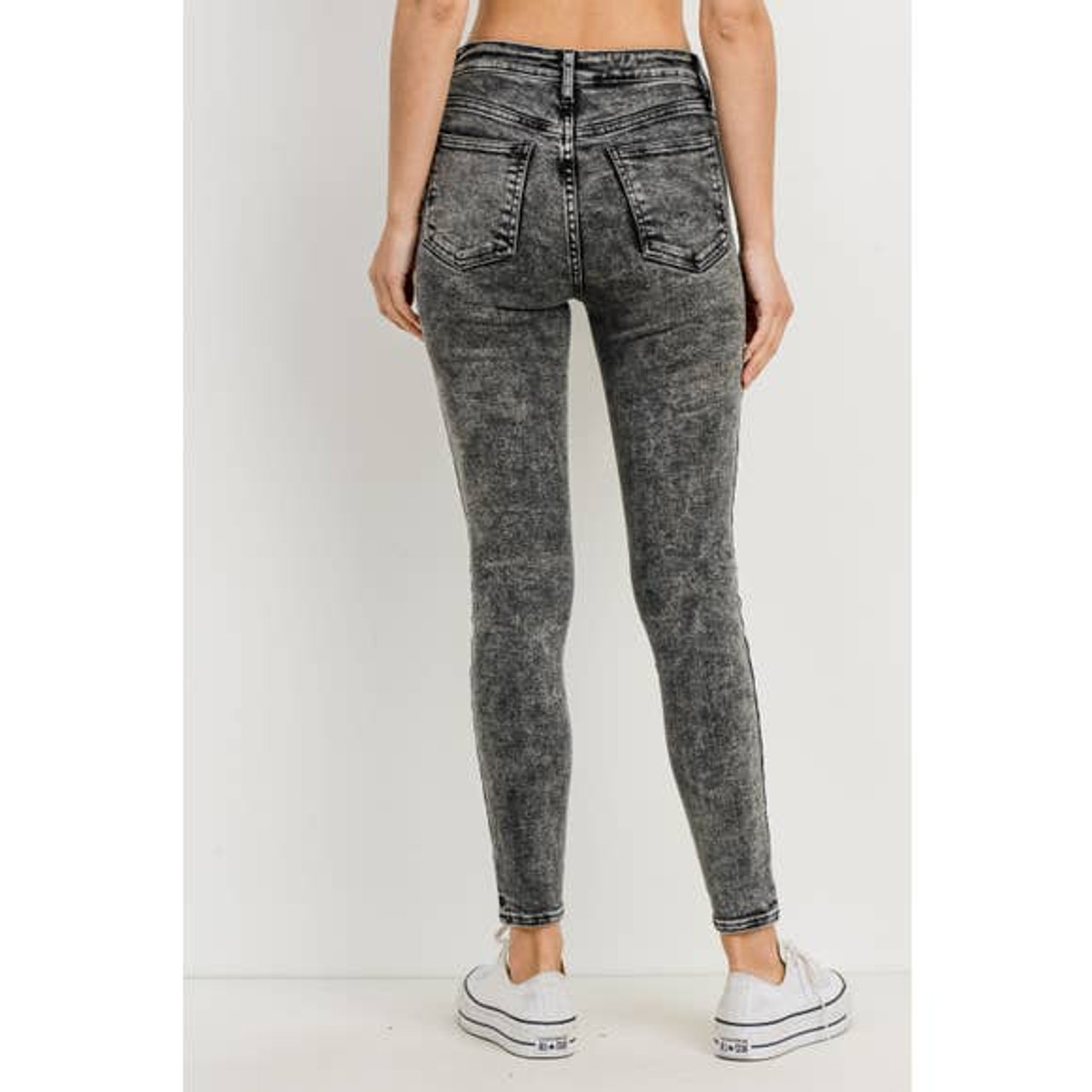 Black Acid Wash Makeyourownjeans Made To Measure Custom Jeans