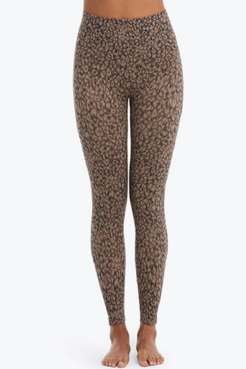 Spanx Look at Me Now Seamless Legging Indigo Leopard - ShopperBoard