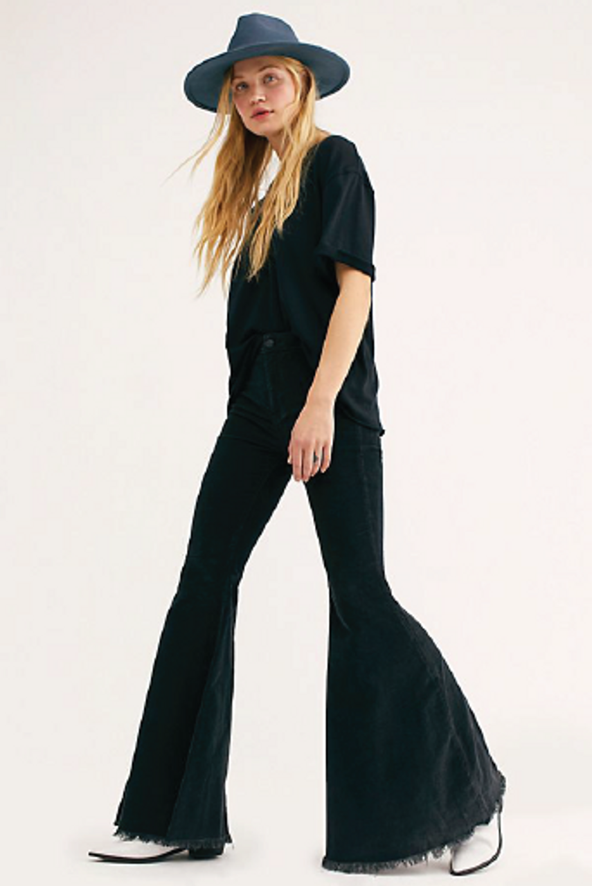 Free People Just Float On Flare Jeans in Indigo