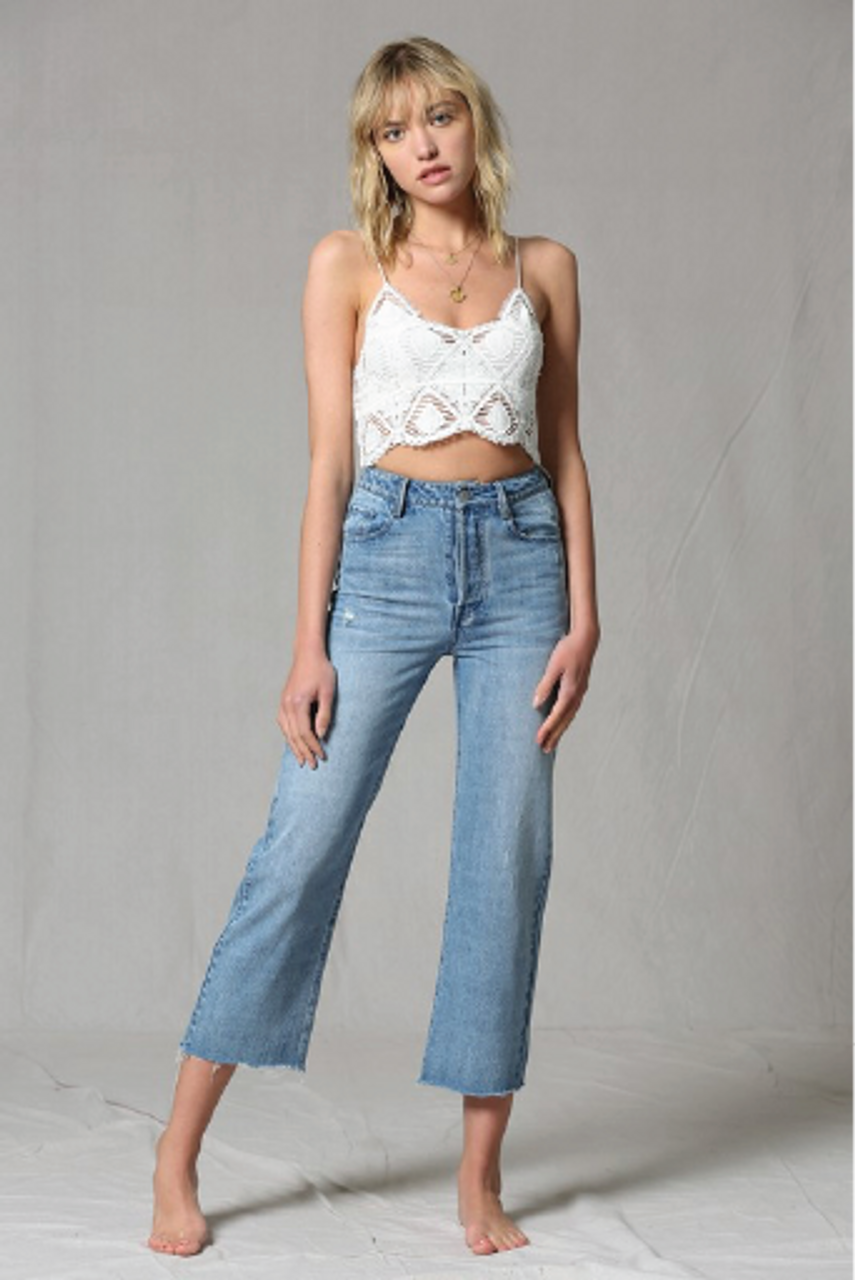 Buy NO BESTIE BLUE MOM JEANS for Women Online in India