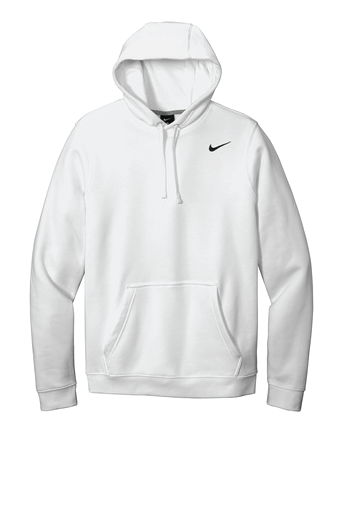 nike club hoodie white