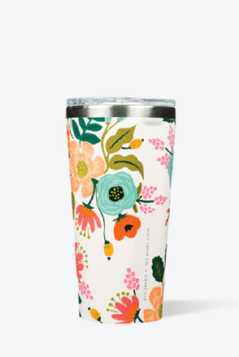 Corkcicle Rifle Paper Co. 16 oz. Tumbler Cream Lively Floral