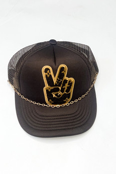 Patch and Chain Trucker Hat