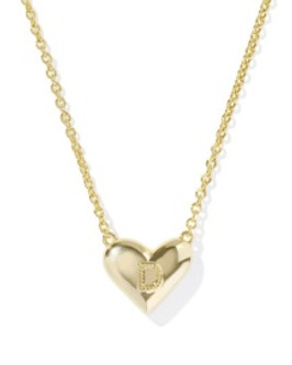 Kendra Scott Heart Letter Short Pendant Necklace Letter D