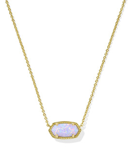 Kendra Scott Elisa Pendant Necklace for Women, Fashion Jewelry, Gold-Plated Brass