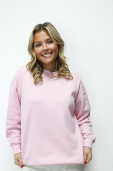 Baby Pink Luxe Crewneck