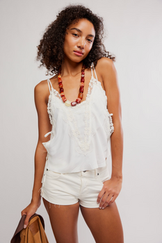 Free People Lacy Cami in Clean Ivory