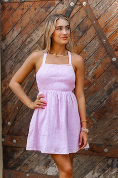 The Carly Dress in Lavender