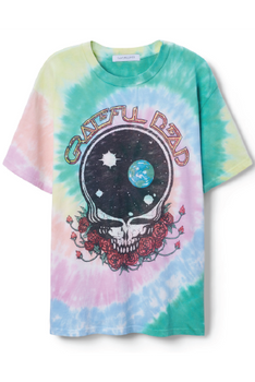 Daydreamer Grateful Dead Skull & Roses Raglan Crew S / Khaki