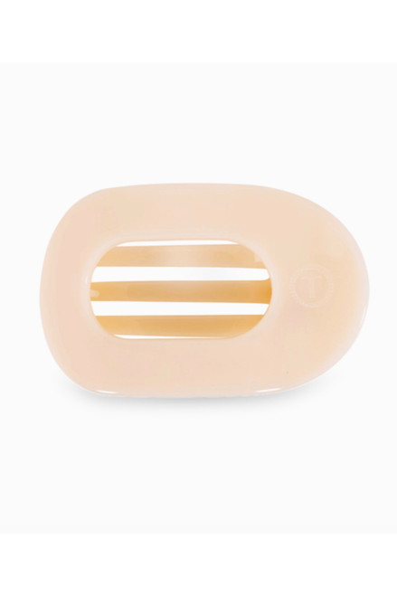 Teleties Almond Beige Medium Flat Round Clip