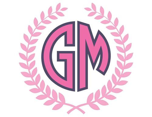 Monogrammed Baby Burp Cloth