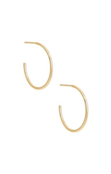 Kendra Scott | Keeley Hoop Earrings in Gold Vermeil
