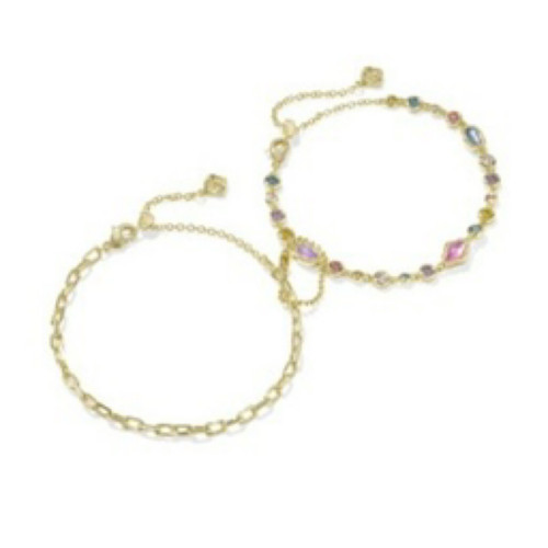 Kendra Scott Mini Elisa Abbie Delicate Chain Bracelet Set