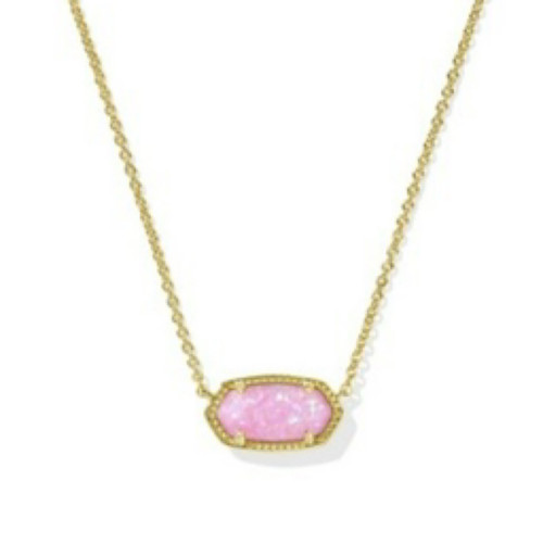 Kendra Scott Elisa Pendant Women's Necklace Women's Necklace Gold Carnation Kyocera Opal