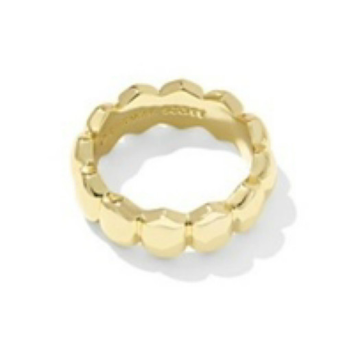 Kendra Scott Kaitlin Band Women's Ring Women's Ring Gold Metal : 6