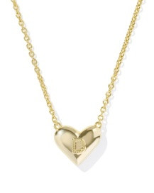 Kendra Scott Heart Letter Short Pendant Necklace Letter D