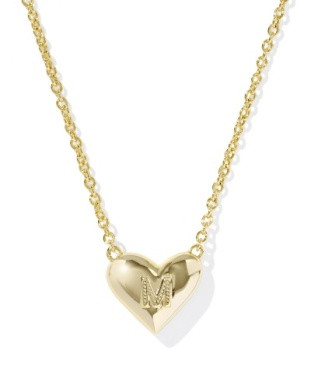 Kendra Scott Heart Letter Short Pendant Necklace Letter M

Reversible Kendra Scott Initial Necklace- 1 side has a locket look and the other is mother of pearl. Both sides have the initial.