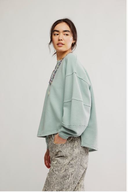 Free People Total Eclipse Tee - Polar Fog 