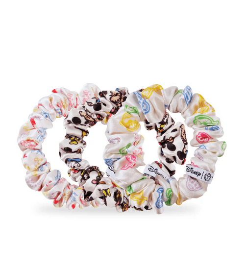 Mickey and Friends Small Silk Scrunchies 