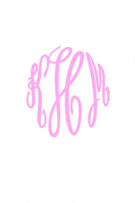 5" Monogram Decal