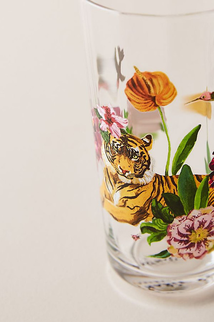 Anthropologie Nathalie Lete Tropical Juice Glass Tiger