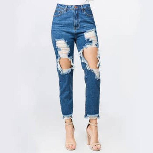 High Waist Mom Fit Jeans