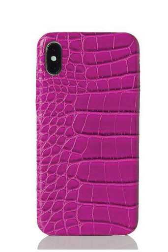 Orchid Faux Crocodile iPhone Case - Thumbnail 4