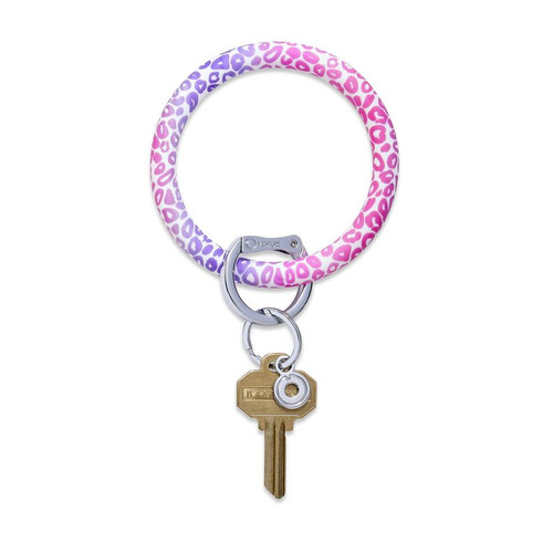 Key Ring by Oventure in Pink Cheetah. Available in Macon, GA & Marietta, GA. 