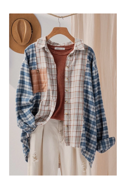 Oversized Plaid Shirt available in Macon, Georgia