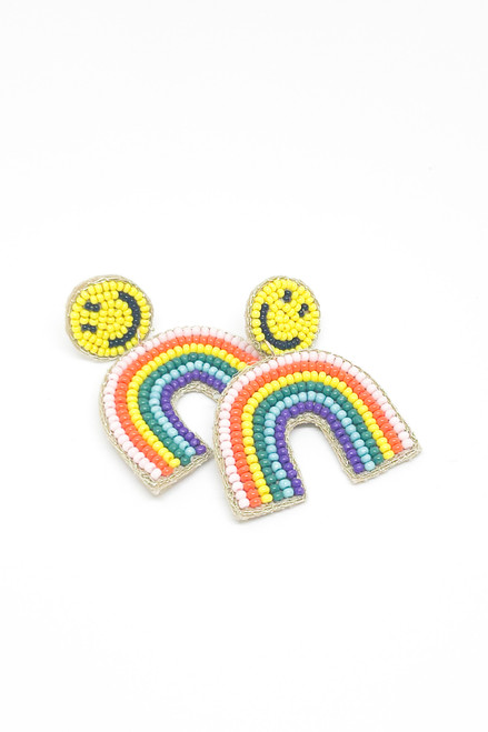 Smiley Beaded Rainbows