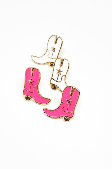 Cowgirl Studs | White