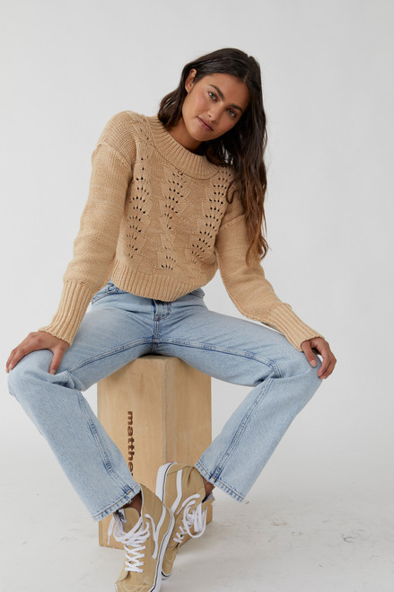 Free People|Bell Song Pullover|Sandcastle