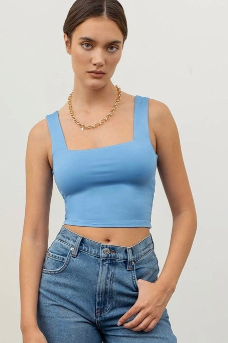 Squareneck Sweater Tank Top | Gap Factory