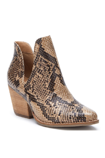 coconuts snakeskin booties