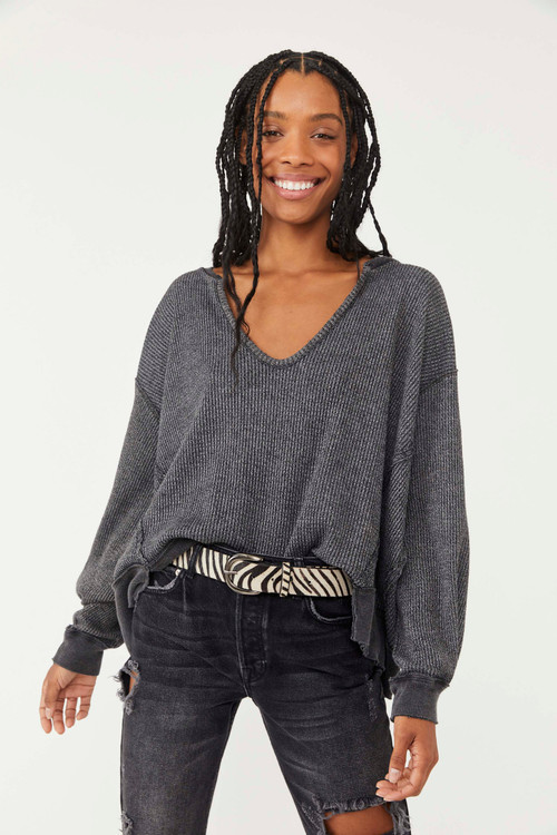 Free People | Buttercup Thermal | Black