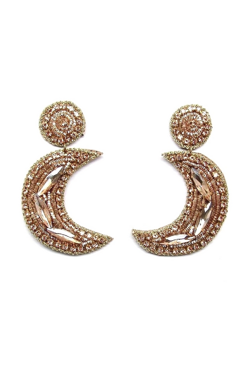 Allie Beads | Moon Earrings