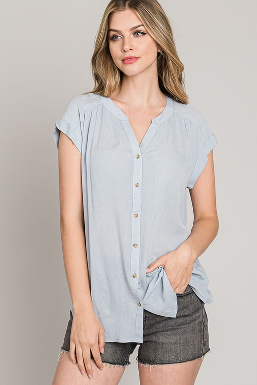 The Classic Top with Cuffed Sleeves