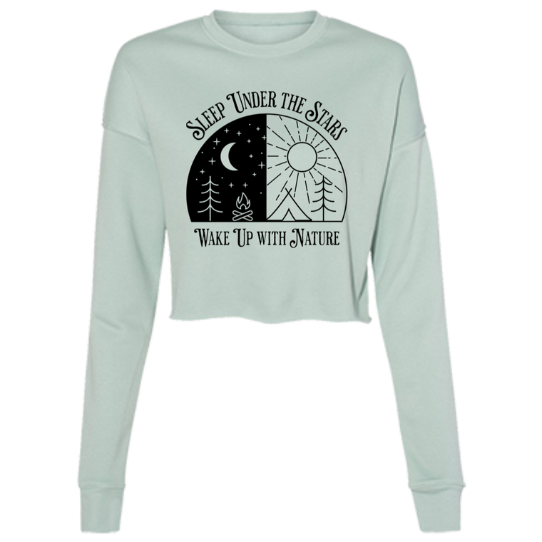 Sleep Under The Stars Cropped Fleece Crew