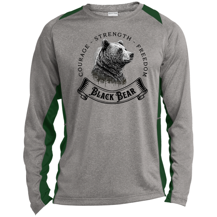 Black Bear Long Sleeve Performance Tee